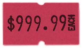 MX 5500 Plus Labels | 1 Line 8 Characters | Roll of 1000 - Eddie's Hang-Up Display Ltd.