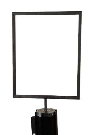 Sign Holder for Stanchions | Black | 11-1/2" x 9-1/4" - Eddie's Hang-Up Display Ltd.