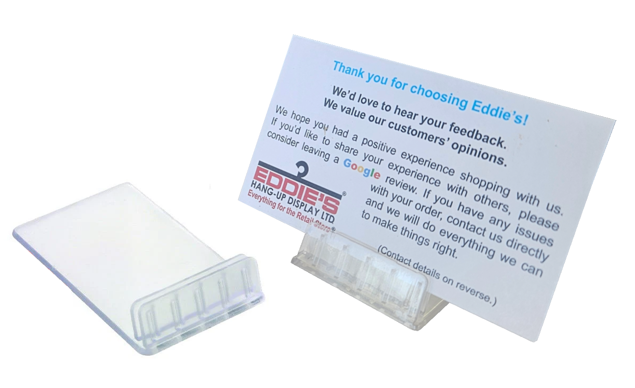 plastic angled ticket holder