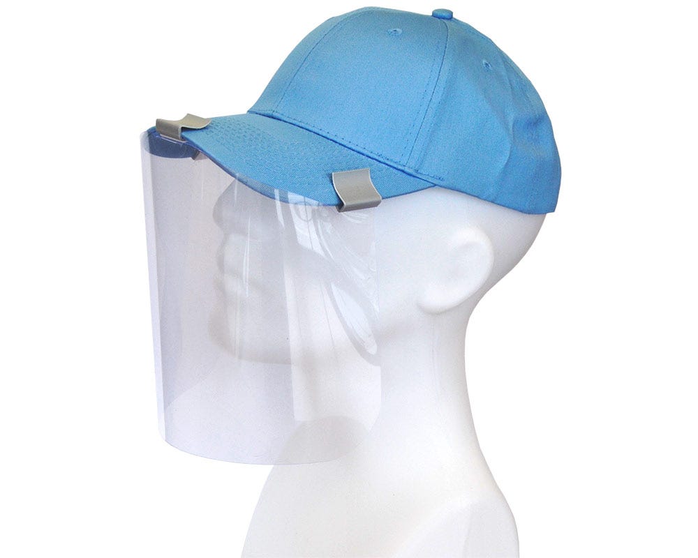 Face Shields | For Ball Caps | 3 Per Kit