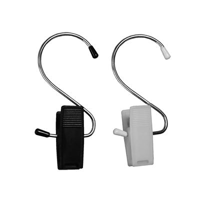 Hercules Hook Clips | Black & White | 25 Pack - Eddie's Hang-Up Display Ltd.