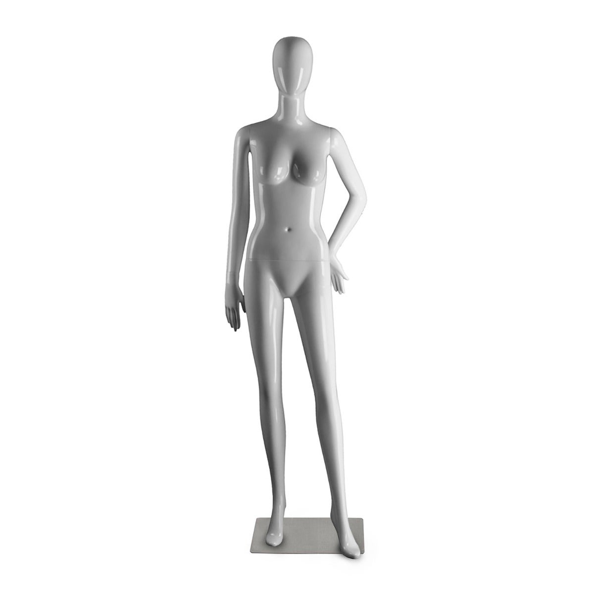 Abstract Female Mannequin With Bent Arm & Pointed Toe