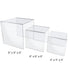 Large Square Risers | Set of 3 | Clear Acrylic