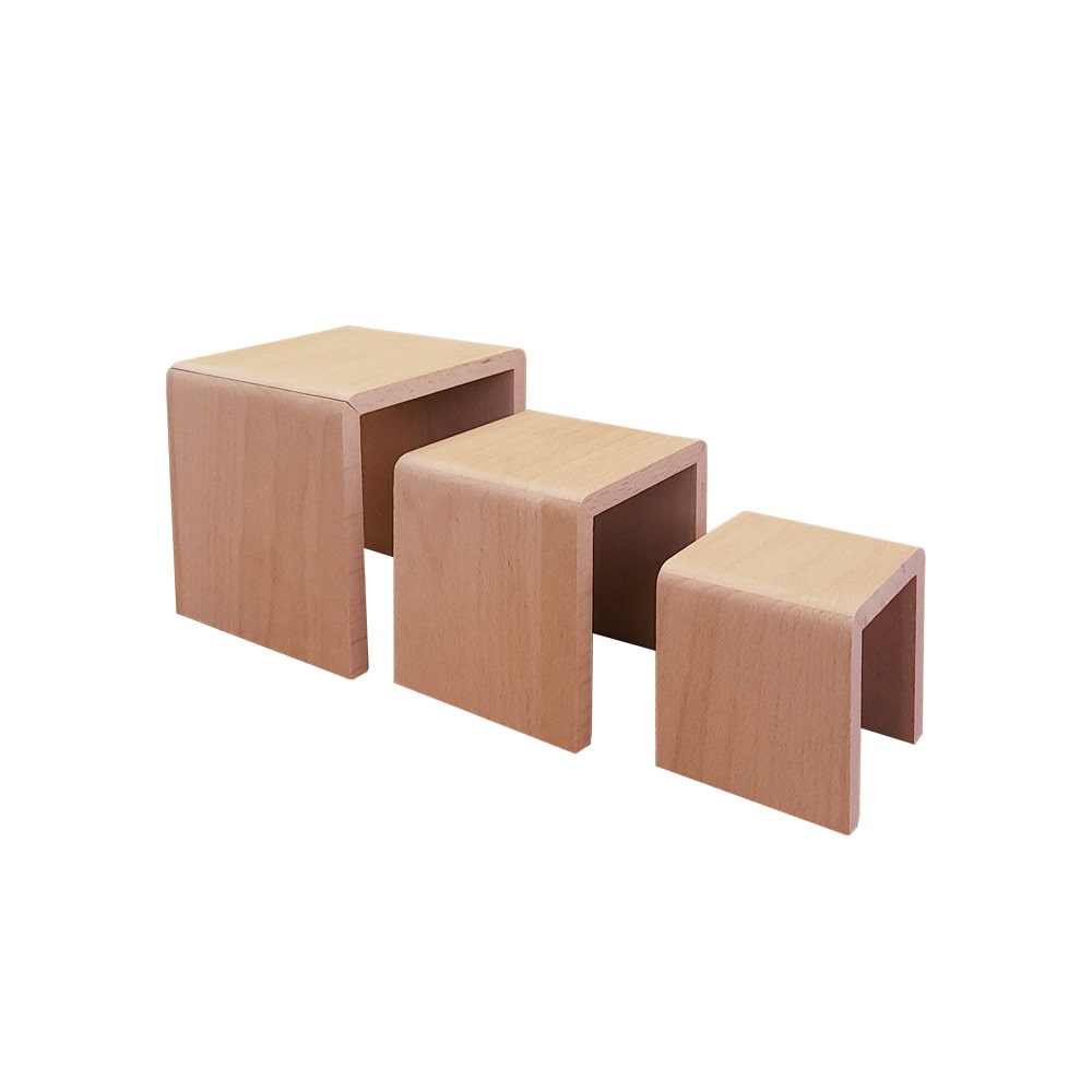 Small Square Wooden Riser Set