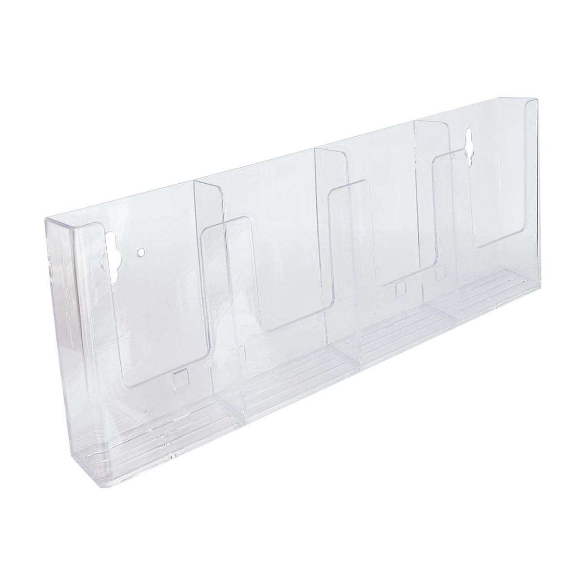 Wallmount Four Pocket Trifold Literature Holder