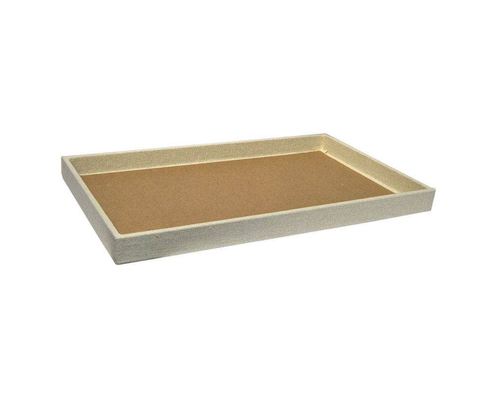 Jewellery Tray | Beige Linen - Eddie's Hang-Up Display Ltd.