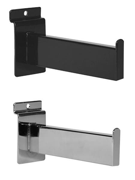 Slatwall 6" Straight Arm - rectangular tubing