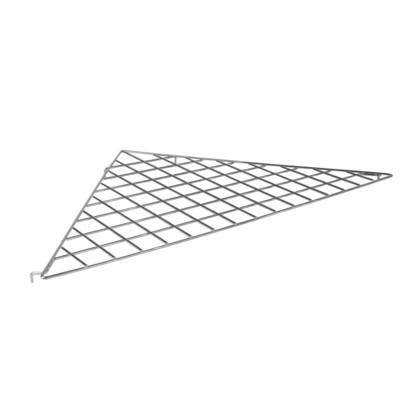 Triangular Grid Shelf | Chrome