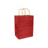 Scarlet Red 100% Recycled Kraft Paper Bags With Handles