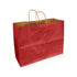 Scarlet Red 100% Recycled Kraft Paper Bags With Handles