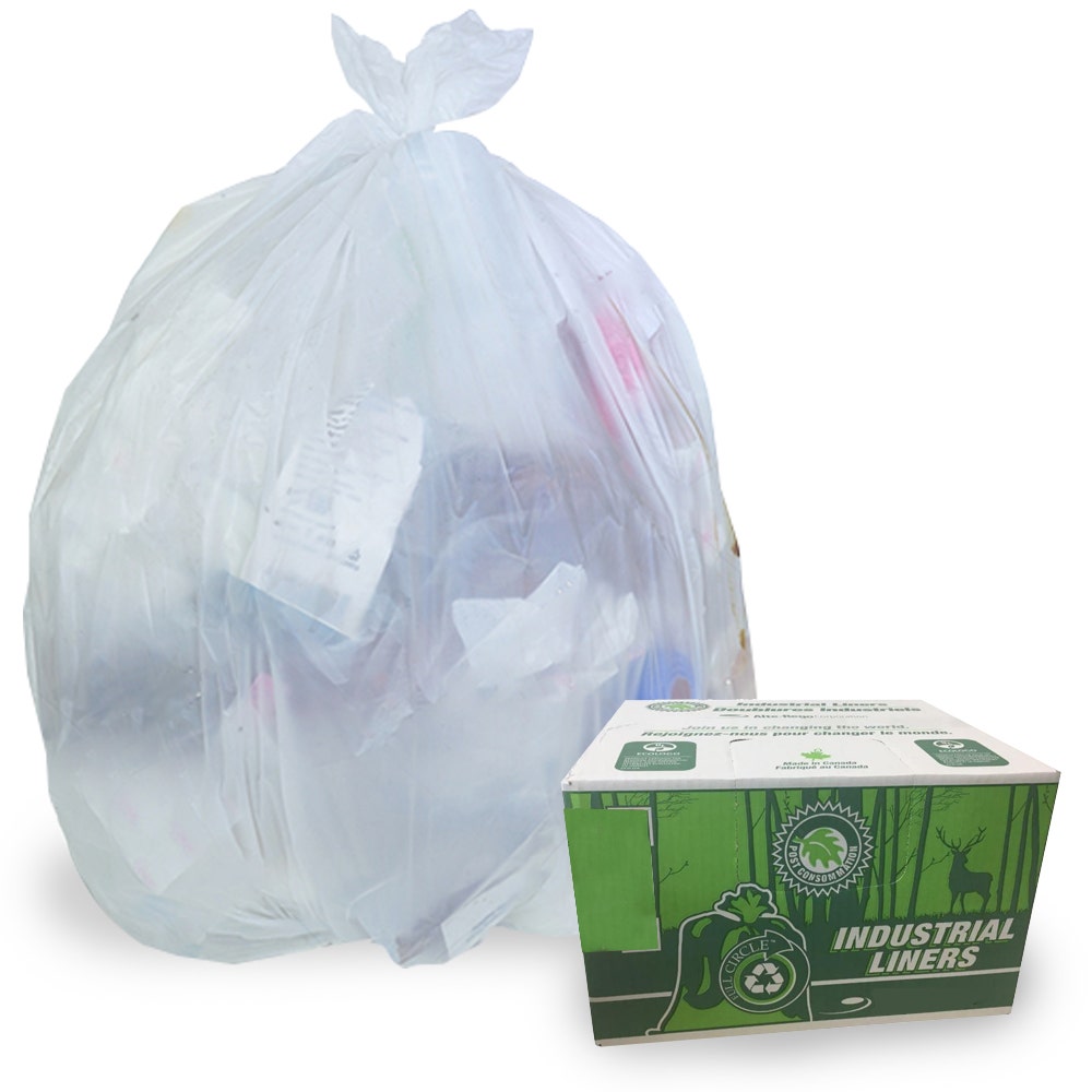 Industrial Garbage Bags / Liners | Clear - Eddie's Hang-Up Display Ltd.