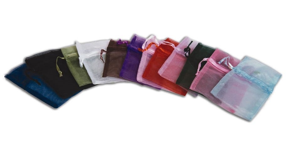 Organza Bags Assorted Colours
