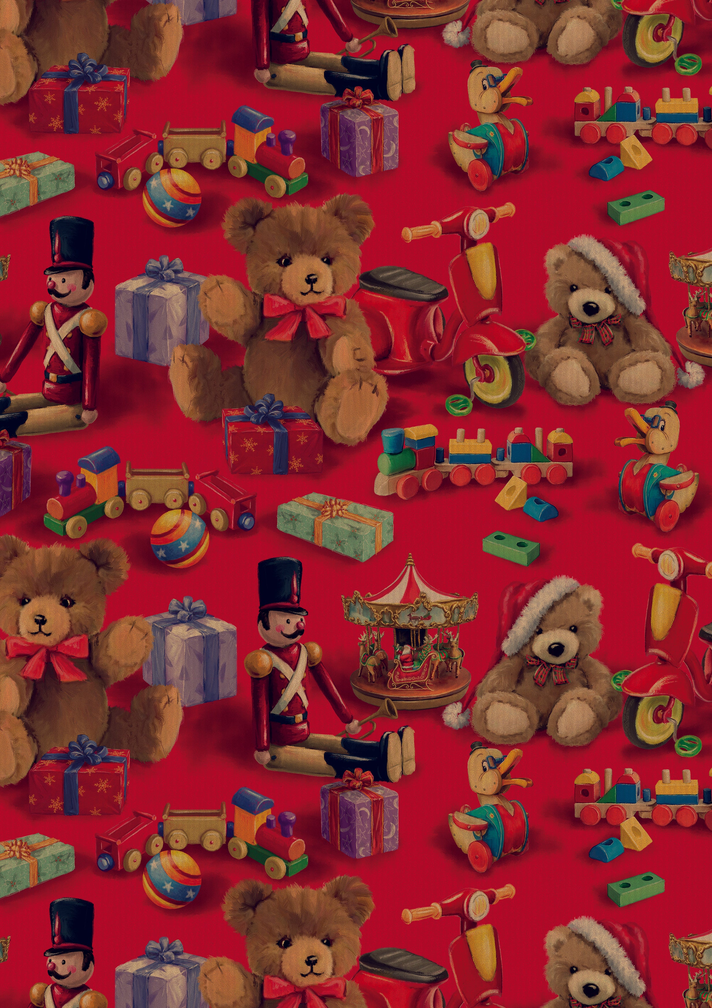 Toys Kraft Gift Wrap | 27.5" x 82' - Eddie's Hang-Up Display Ltd.