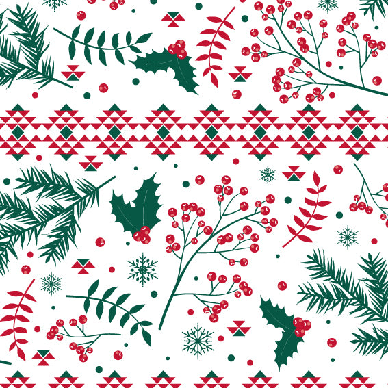 Christmas Croche Gift Wrap | 24" x 100' - Eddie's Hang-Up Display Ltd.