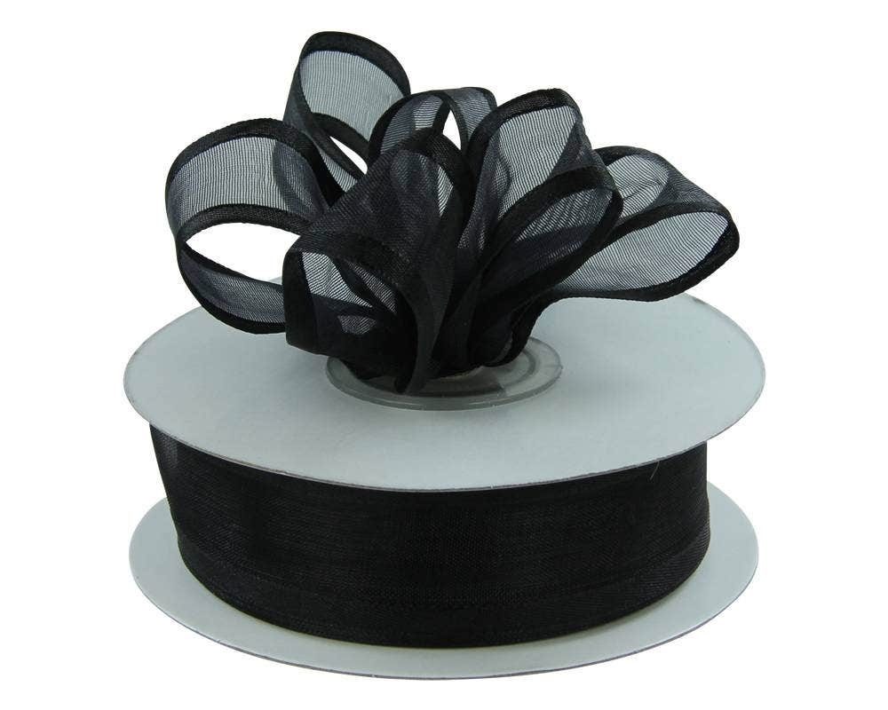 Satin Edge Sheer Ribbon | 100 Yard Rolls - Eddie's Hang-Up Display Ltd.
