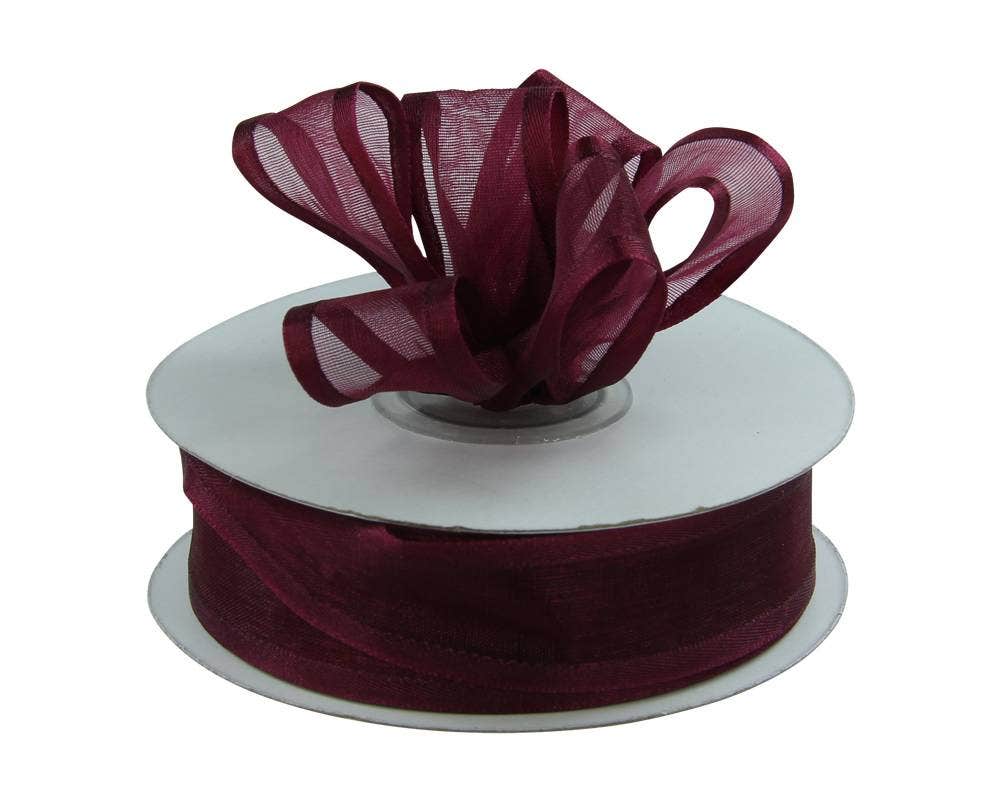 Satin Edge Sheer Ribbon | 100 Yard Rolls - Eddie's Hang-Up Display Ltd.