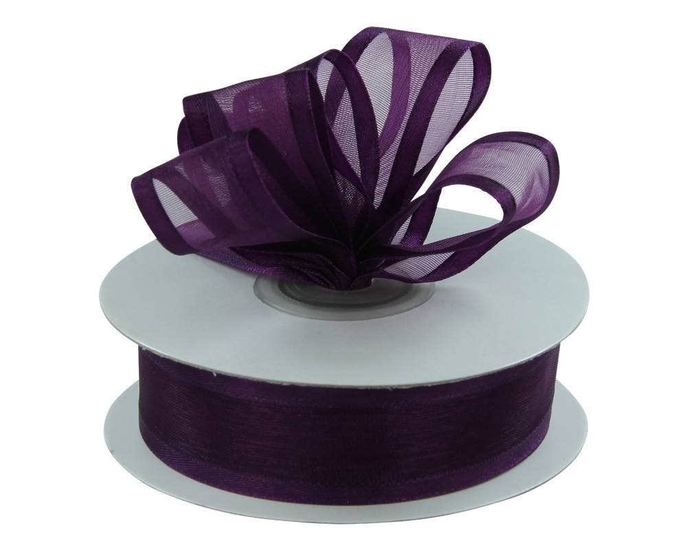 Satin Edge Sheer Ribbon | 100 Yard Rolls - Eddie's Hang-Up Display Ltd.