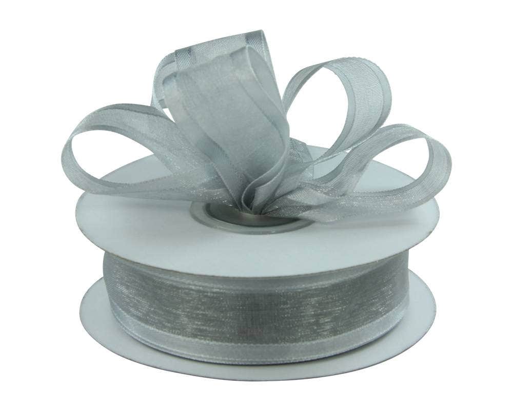 Satin Edge Sheer Ribbon | 100 Yard Rolls - Eddie's Hang-Up Display Ltd.