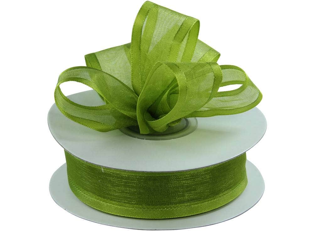 Satin Edge Sheer Ribbon | 100 Yard Rolls - Eddie's Hang-Up Display Ltd.