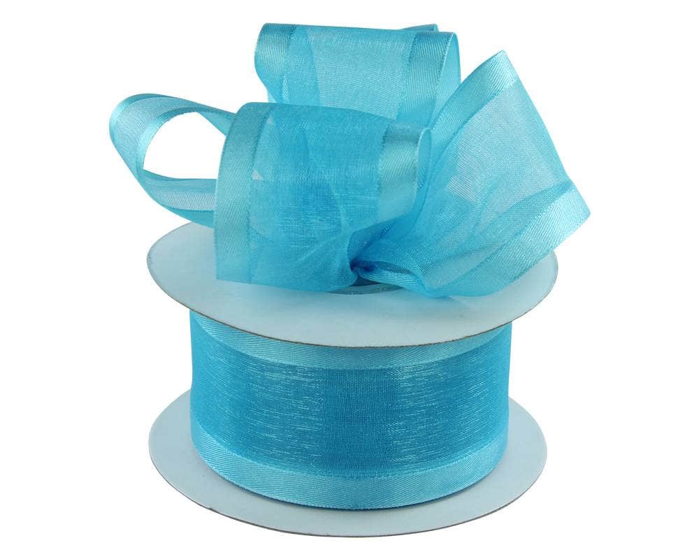 Satin Edge Sheer Ribbon | 100 Yard Rolls - Eddie's Hang-Up Display Ltd.