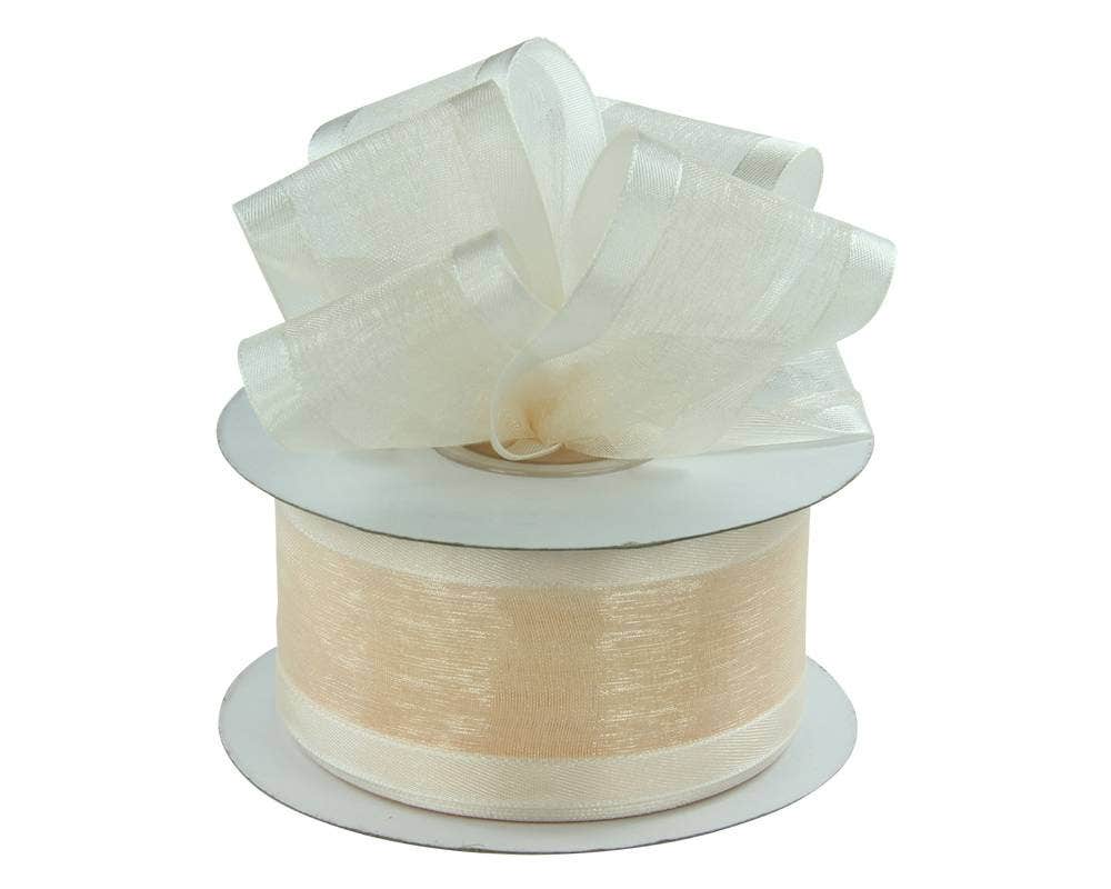 Satin Edge Sheer Ribbon | 100 Yard Rolls - Eddie's Hang-Up Display Ltd.
