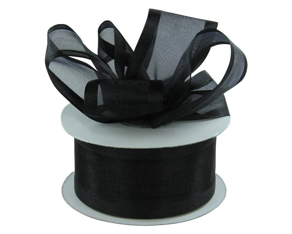 Satin Edge Sheer Ribbon | 100 Yard Rolls - Eddie's Hang-Up Display Ltd.
