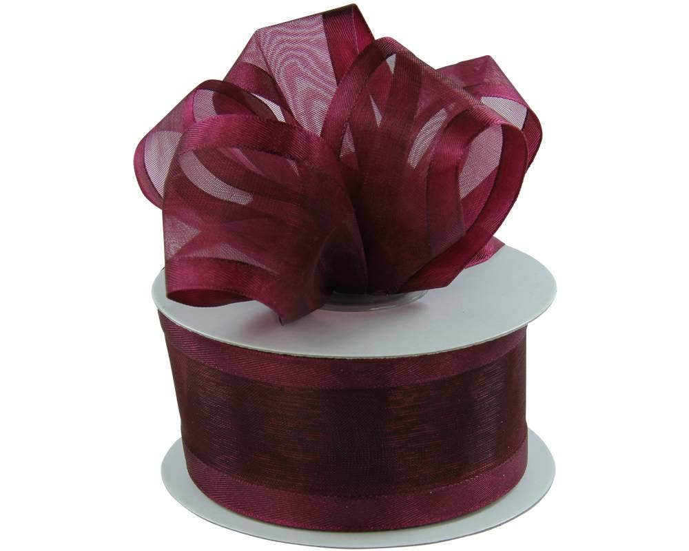 Satin Edge Sheer Ribbon | 100 Yard Rolls - Eddie's Hang-Up Display Ltd.