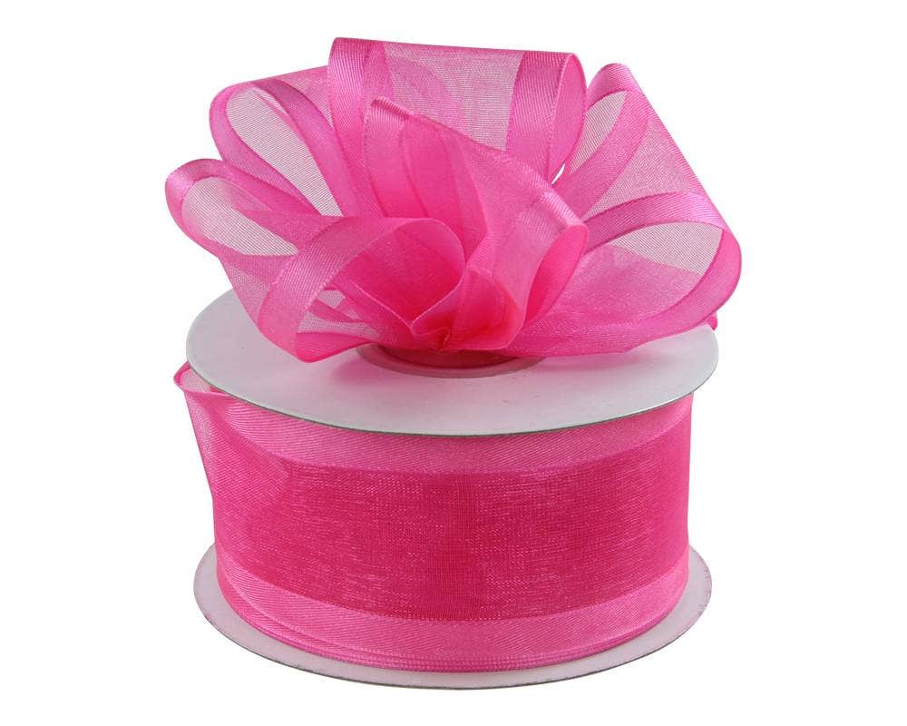 Satin Edge Sheer Ribbon | 100 Yard Rolls - Eddie's Hang-Up Display Ltd.
