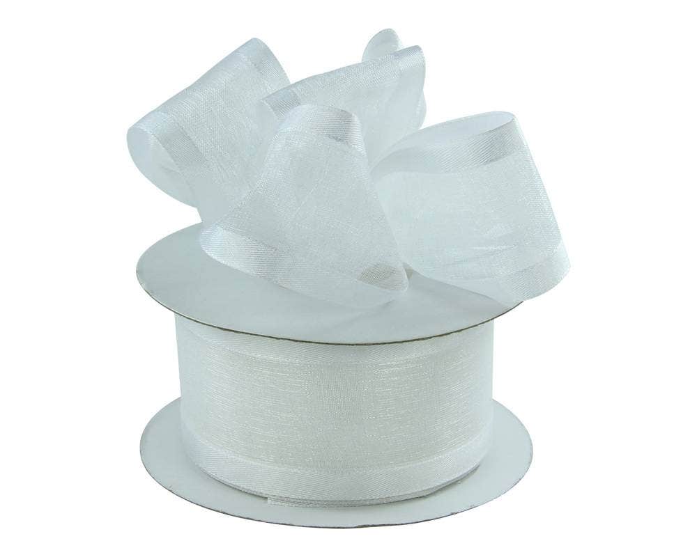 Satin Edge Sheer Ribbon | 100 Yard Rolls - Eddie's Hang-Up Display Ltd.