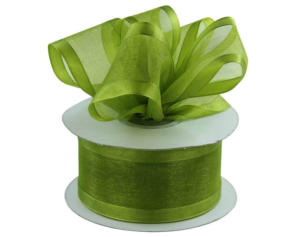 Satin Edge Sheer Ribbon | 100 Yard Rolls - Eddie's Hang-Up Display Ltd.