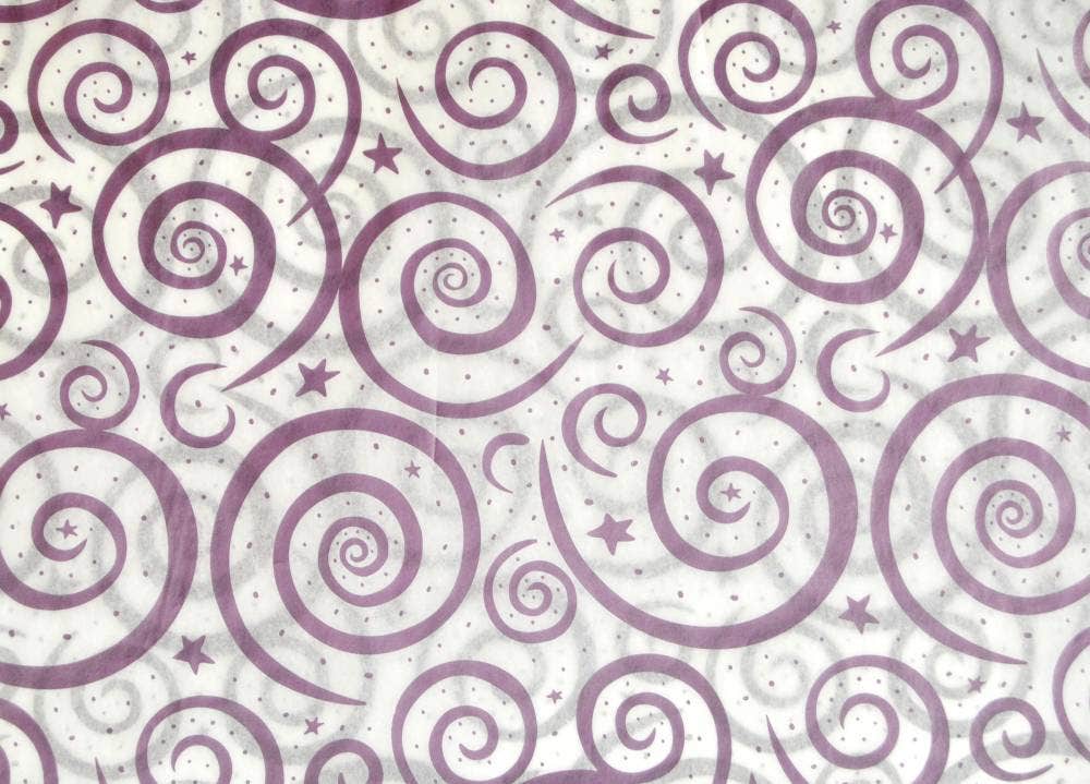 Tissue Paper | Hyacinth Swirls On White