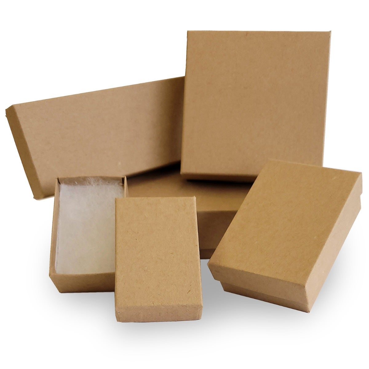 Jewellery Boxes | Kraft | 100 Pk - Eddie's Hang-Up Display Ltd.