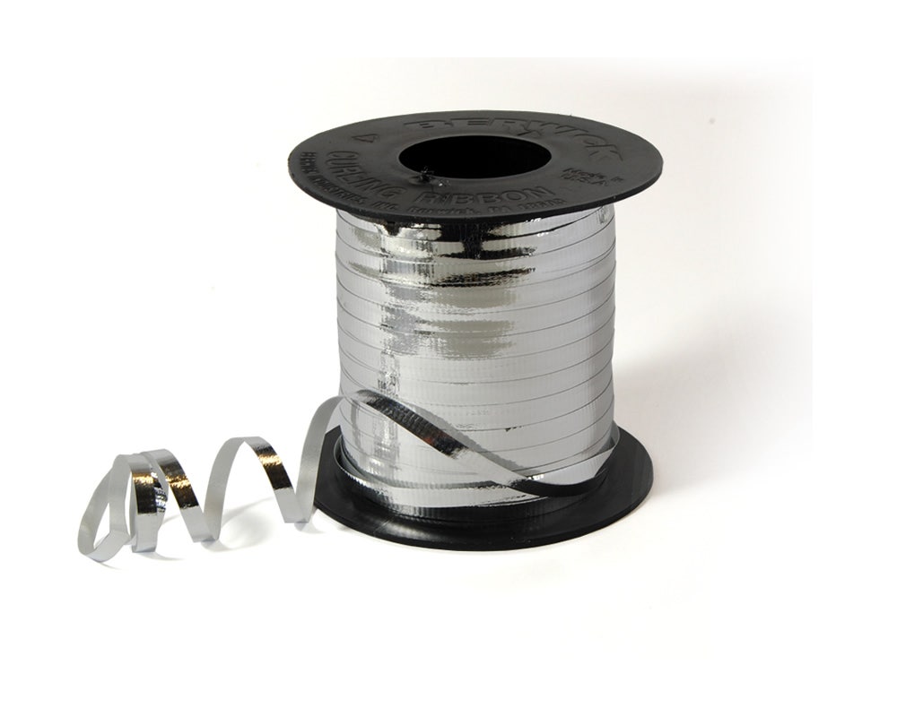 Metallicsilvercurlingribbon