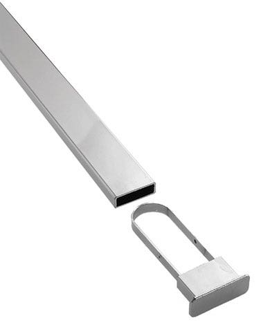 End Cap for Rectangular Tubing with Extension