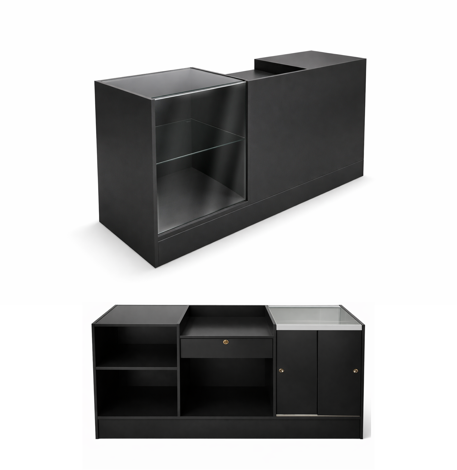 Retail Counter & Display Case Combo | 72” - Eddie's Hang-Up Display Ltd.