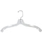 17" Heavy Weight Top Hangers | Clear & Black | 100 Pack - Eddie's Hang-Up Display Ltd.