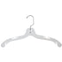 17" Heavy Weight Top Hangers | Clear & Black | 100 Pack