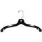17" Heavy Weight Top Hangers | Clear & Black | 100 Pack - Eddie's Hang-Up Display Ltd.