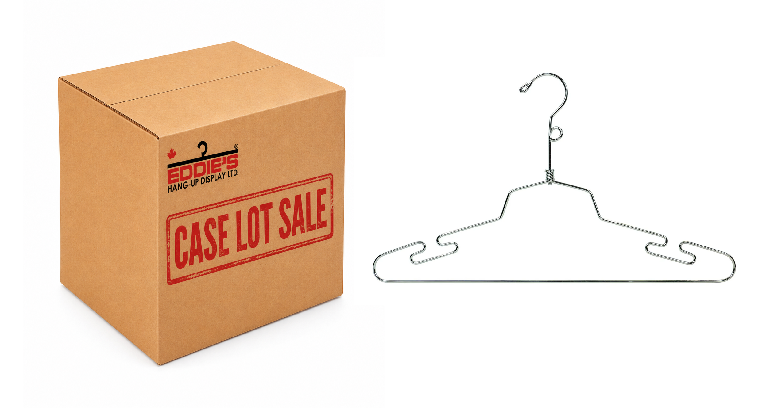 Lingerie Hanger | 16" | Chrome | 100 Per Case Lot - Eddie's Hang-Up Display Ltd.