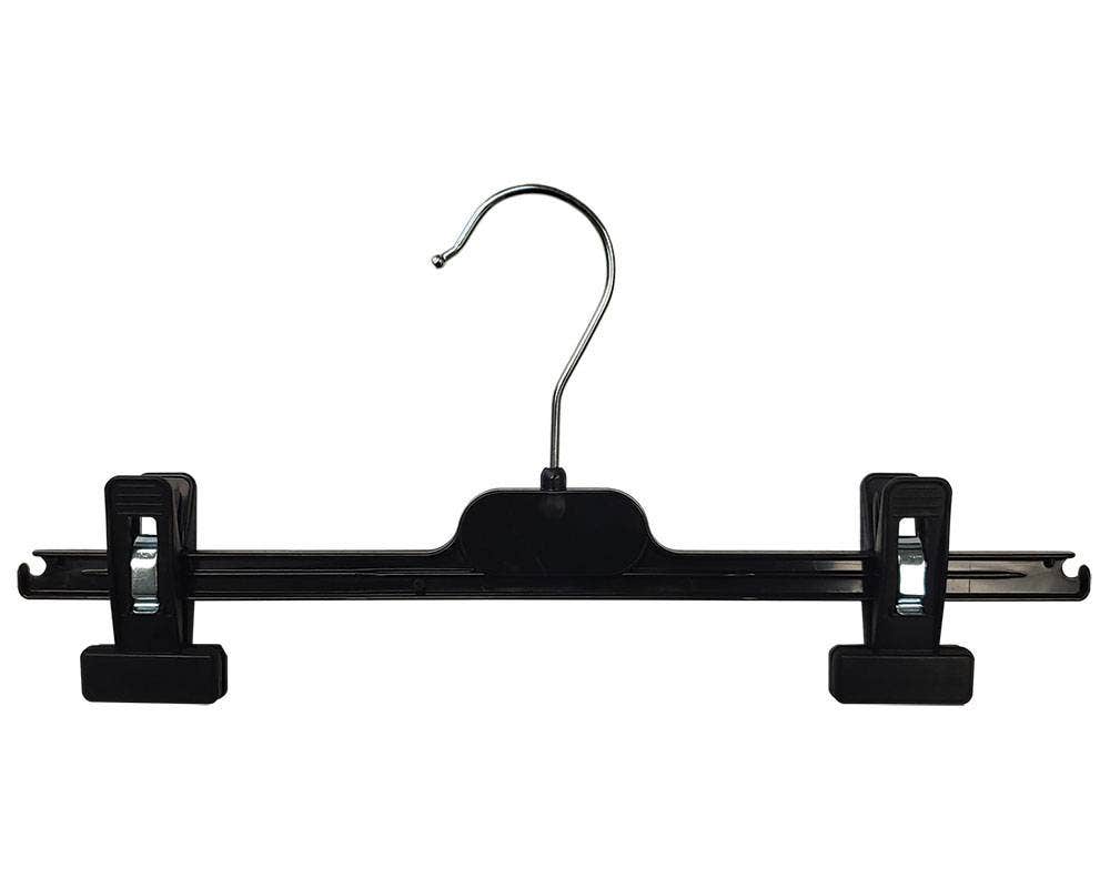 Tenderclip Pant Hanger | Black | 100 Pk - Eddie's Hang-Up Display Ltd.