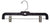 14" Pant Hangers | Black & Clear | 100 Pk - Eddie's Hang-Up Display Ltd.