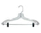 17" Heavy Weight Suit Hanger | Clear | Case of 100 - Eddie's Hang-Up Display Ltd.