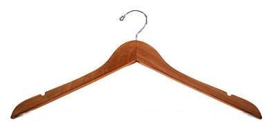 Wooden Top Hangers | Flat | 100 Pk - Eddie's Hang-Up Display Ltd.