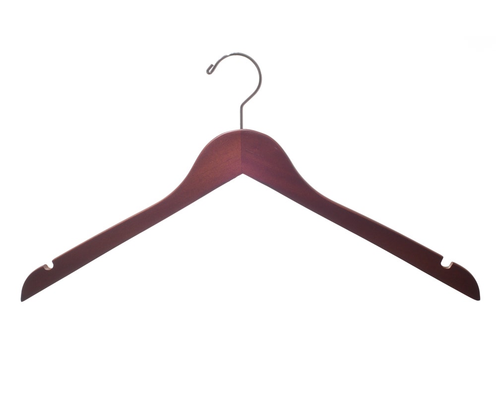 Wooden Top Hangers | Flat | 100 Pk - Eddie's Hang-Up Display Ltd.