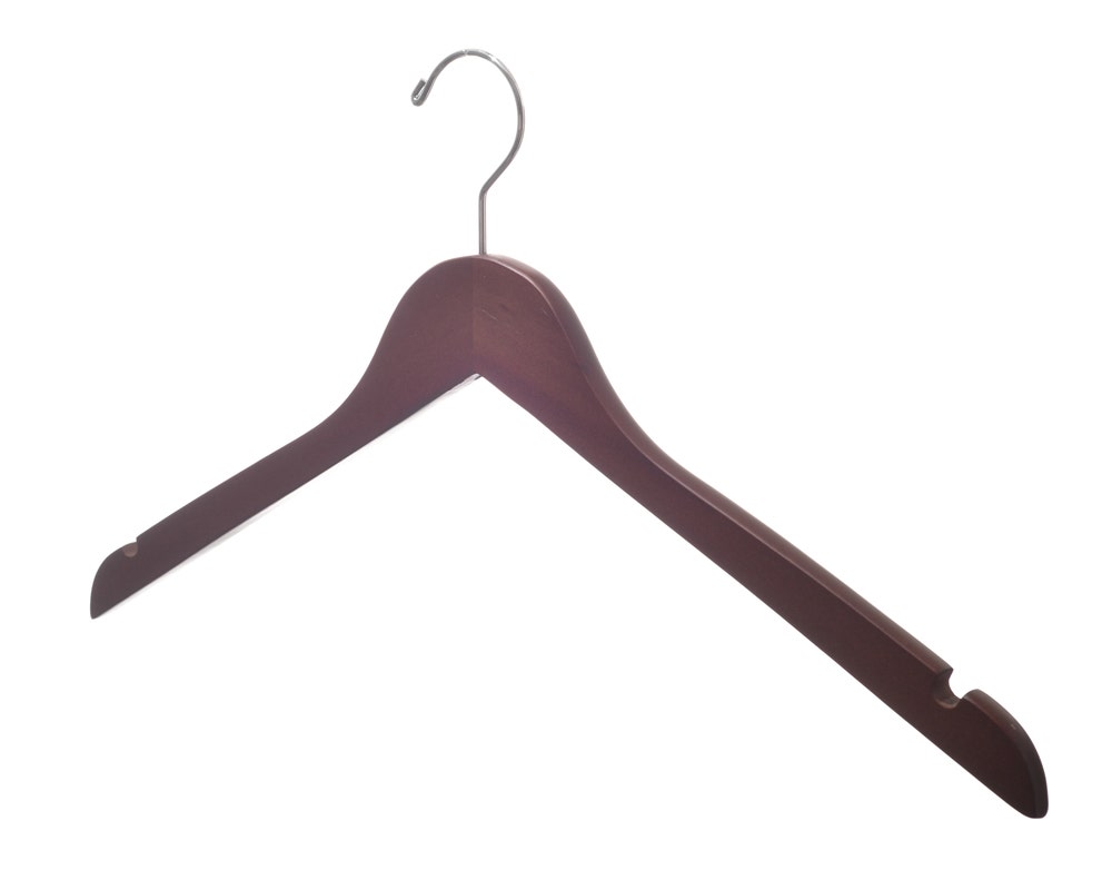 Wooden Top Hangers | Flat | 100 Pk - Eddie's Hang-Up Display Ltd.