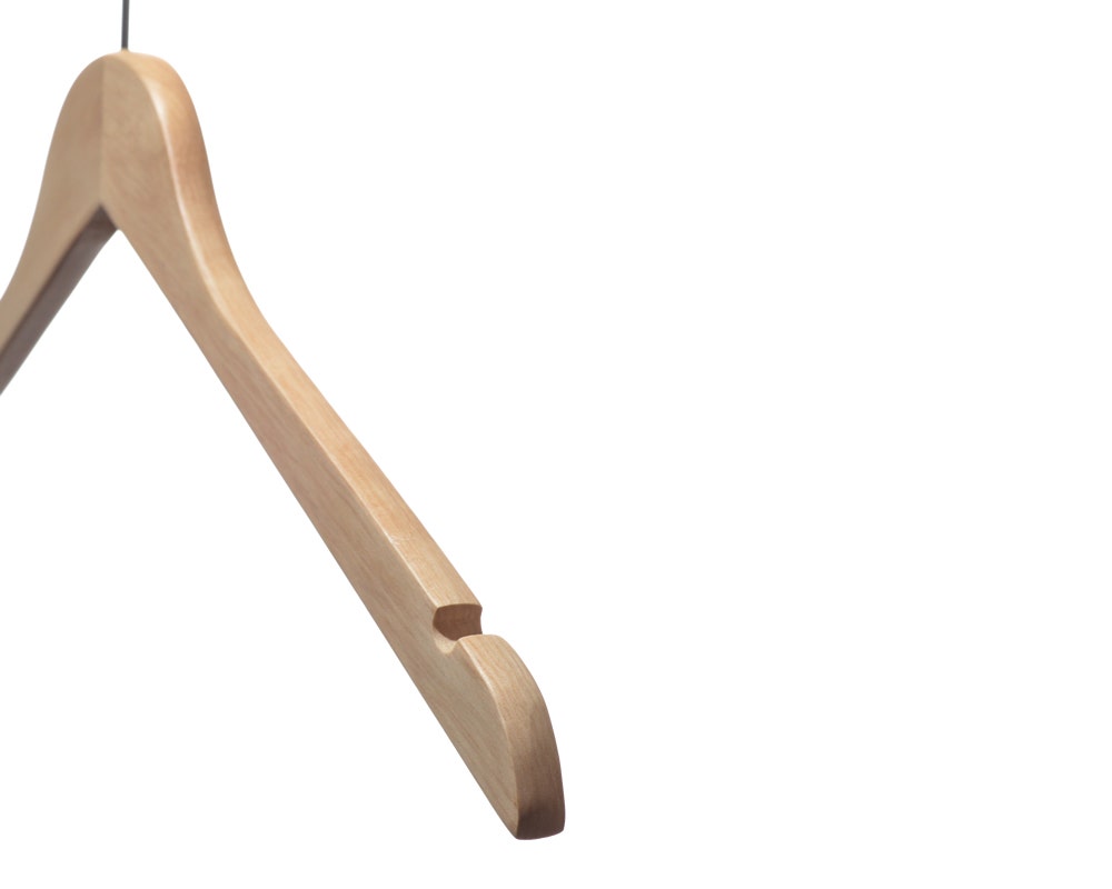 Wooden Top Hangers | Flat | 100 Pk - Eddie's Hang-Up Display Ltd.