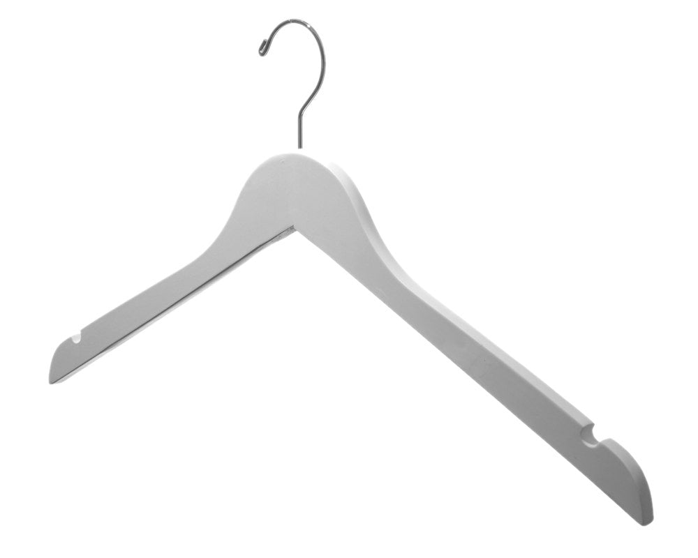 Wooden Top Hangers | Flat | 100 Pk - Eddie's Hang-Up Display Ltd.