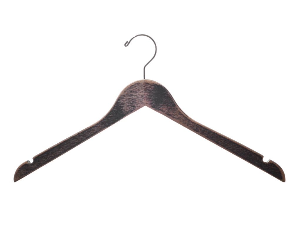 Wooden Top Hangers | Flat | 100 Pk - Eddie's Hang-Up Display Ltd.