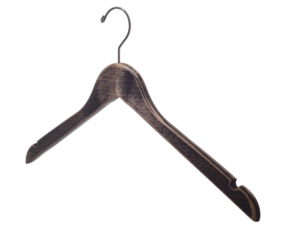 Wooden Top Hangers | Flat | 100 Pk - Eddie's Hang-Up Display Ltd.