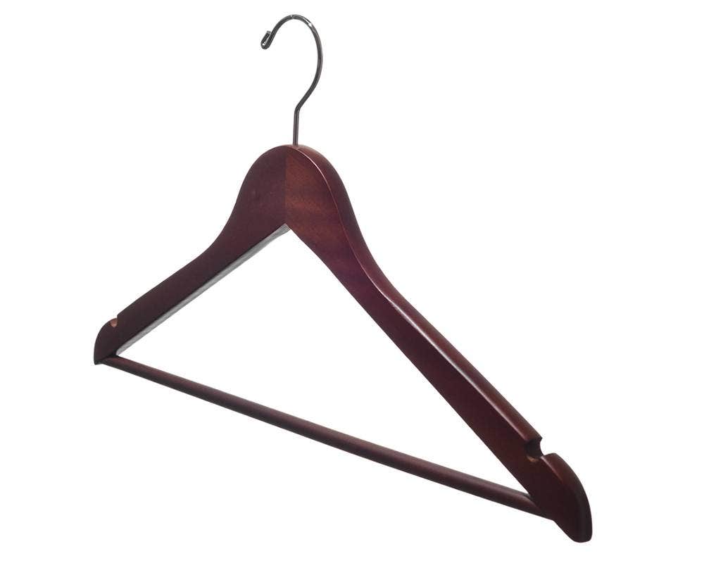 Wooden Suit Hangers | Flat - Eddie's Hang-Up Display Ltd.